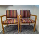 Pair Danish Oak Carvers